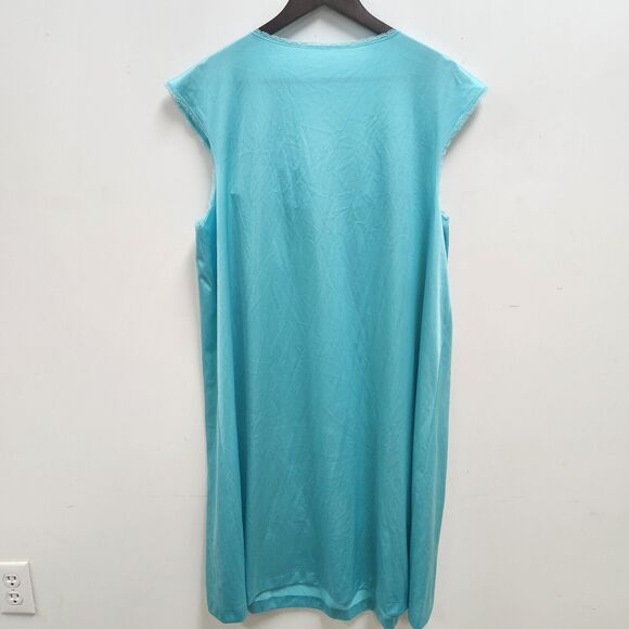 Vtg Vanity Fair Feminine Flowy Flirty Womens Nightgown Size  L Embroidered - Picture 5 of 11